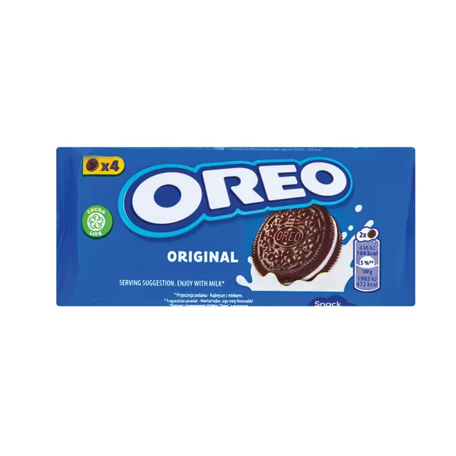 Какао-печенье с ванильной начинкой OREO, 44 г