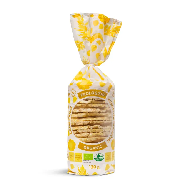 Ekologiški kukurūzų trapučiai USTUKIŲ, 130g