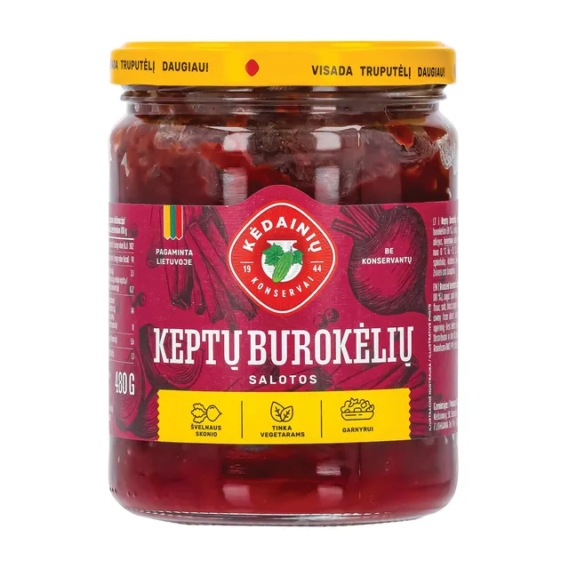 Keptų burokėlių salotos KĖDAINIŲ, 480 g