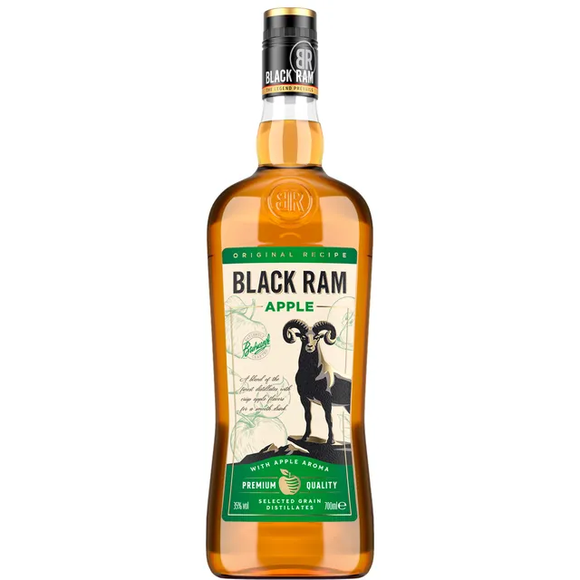 Alcoholic drink apple flavored BLACK RAM 35%, 700 ml
