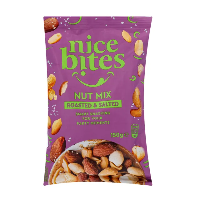 Roasted and salted peanuts and other nuts mix NICE BITES, 150 g