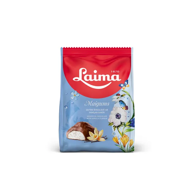 Ванильные, мягкие поцелуи в шоколаде LAIMA, 175 г