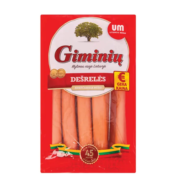 Virtos GIMINIŲ dešrelės, a. r., 860 g