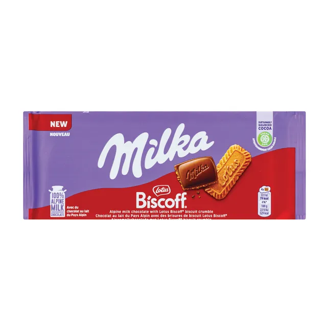 Chocolate MILKA BISCOFF, 90 g