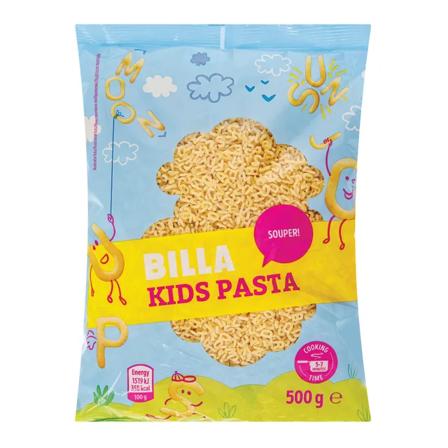 Makaronai abėcėlė BILLA 500 g