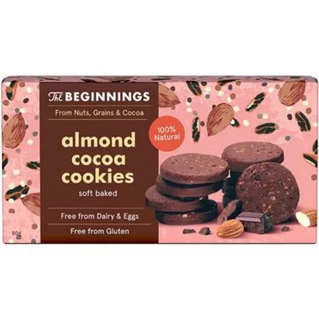 Almond cookies with cocoa THE BEGINNINGS, 80 g