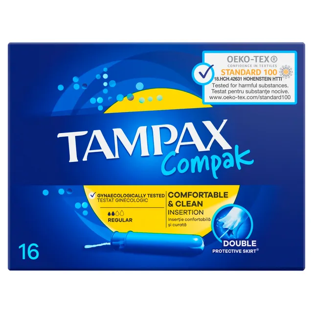 Tamponai TAMPAX COMPAK REGULAR, 16 vnt.