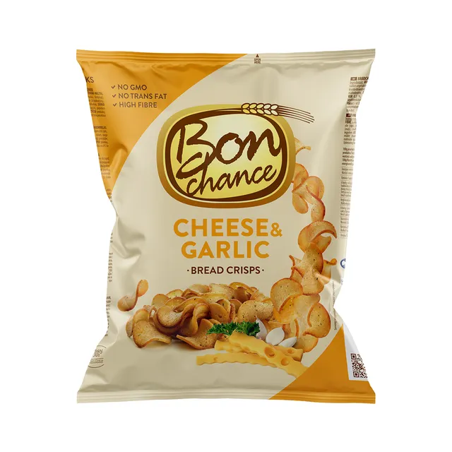 Хрустящие хлебцы с сыром и чесноком BON CHANCE, 240 г