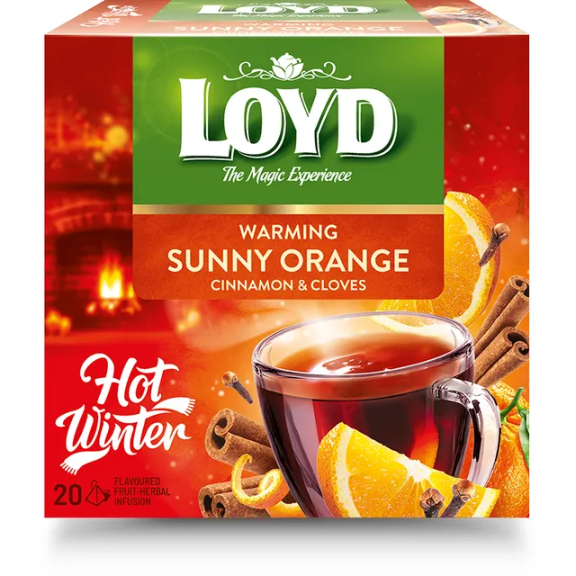 Vaisinė arbata LOYD WARMING ORANGE, 20 vnt.