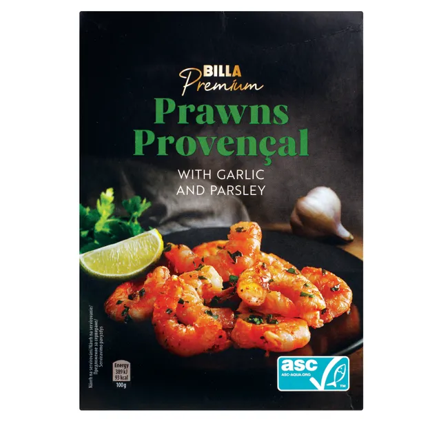 Замороженные креветки с прованскими травами BILLA PREMIUM, 250 г