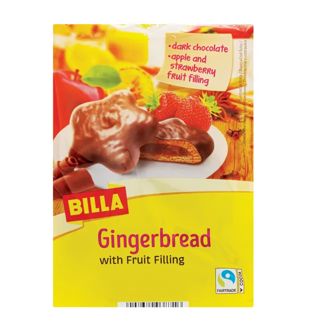 Imbieriniai meduoliai su braškių įdaru BILLA, 200 g
