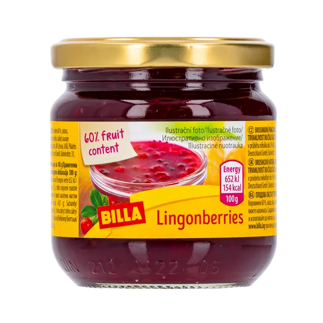 Lingonberry Jam BILLA, 215 g
