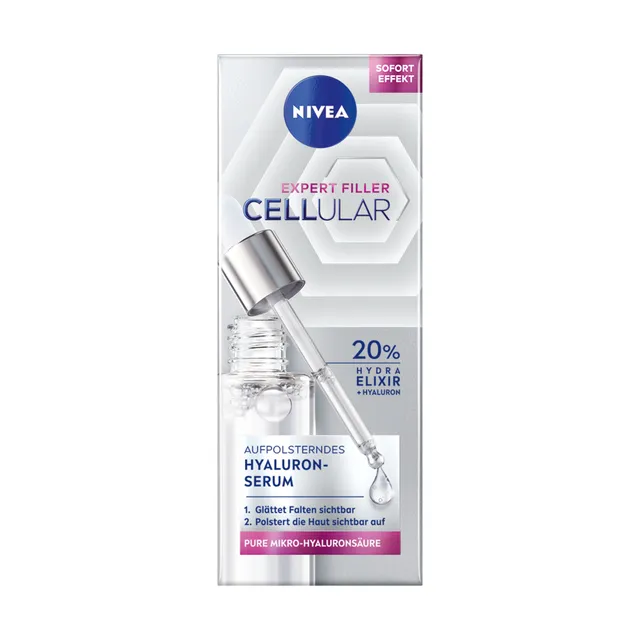 Putlinantis serumas su mikro-hialurono rūgštimi NIVEA CELLULAR EXPERT FILLER, 110 g