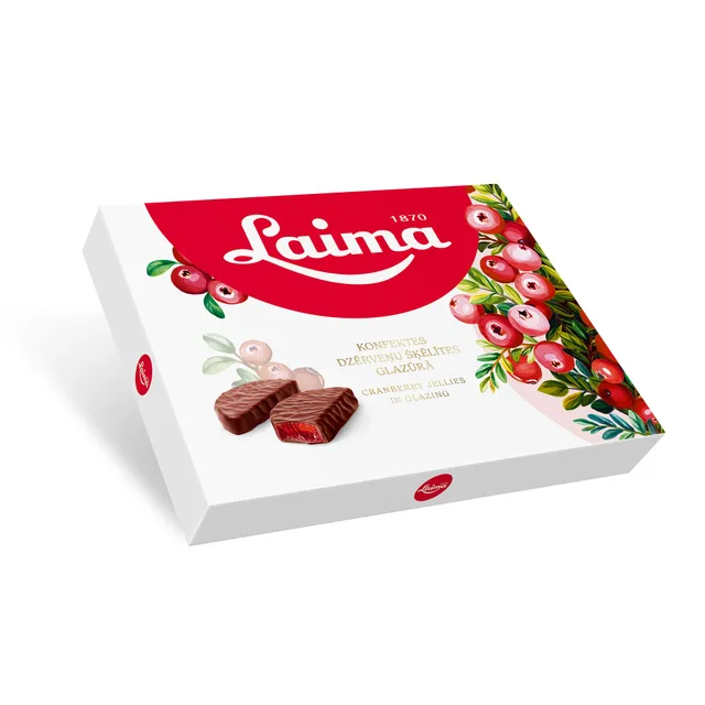 Cranberry slices in chocolate LAIMA ŠOKOLADE, 190 g