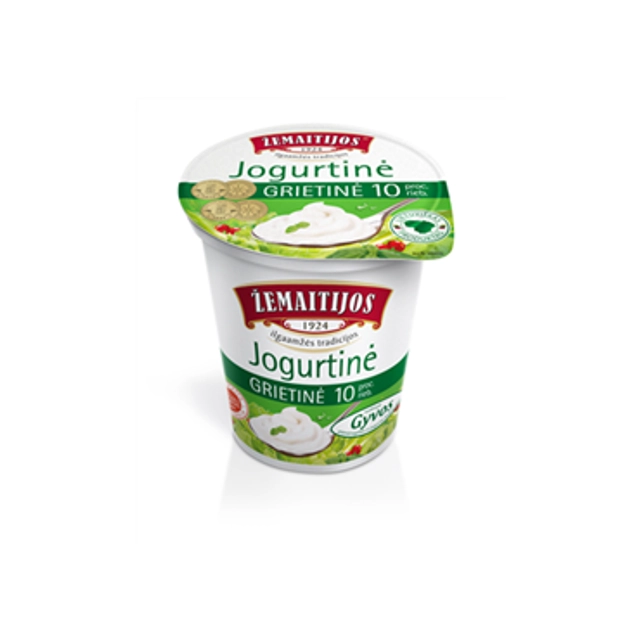 Jogurtinė grietinė ŽEMAITIJOS, 10% rieb., 400 g