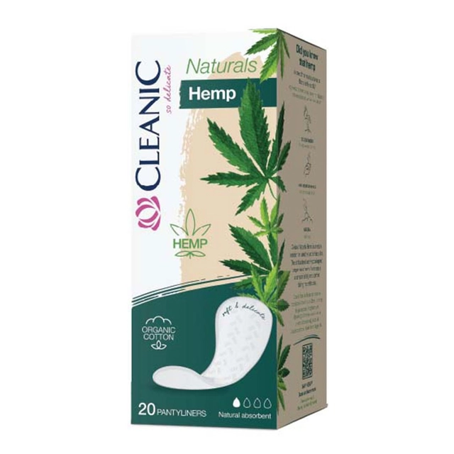 Higieniniai įklotai moterims CLEANIC NATURALS HEMP, 20 vnt.