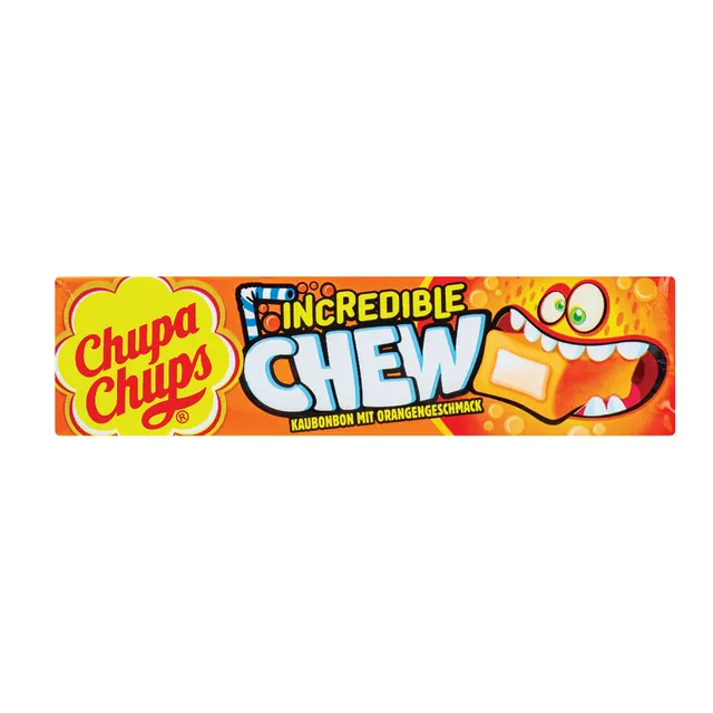 Жевательные конфеты со вкусом апельсина CHUPA CHUPS INCREDIBLE CHEW, 45 г