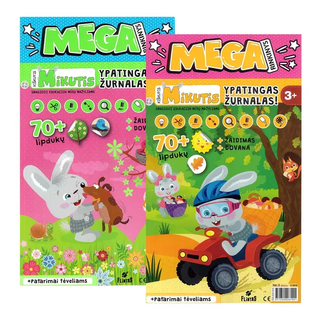 Žurnalas KIŠKUTIS MIKUTIS MEGA RINKINYS