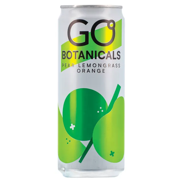 Газированный напиток со вкусом груши, апельсина и лимонной травы GO BOTANICALS, 330 мл