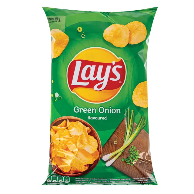 Картофельные чипсы со вкусом зеленого лука LAY'S, 130 г