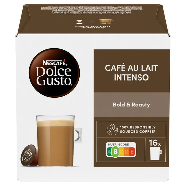 Kava NESCAFE DOLCE GUSTO CAFE AU LAIT INTENSO, 160 g