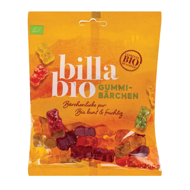 Meškiukai guminukai BILLA BIO, 200 g