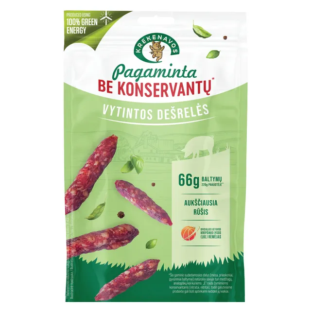 Vytintos dešrelės PAGAMINTA BE KONSERVANTŲ, 220 g