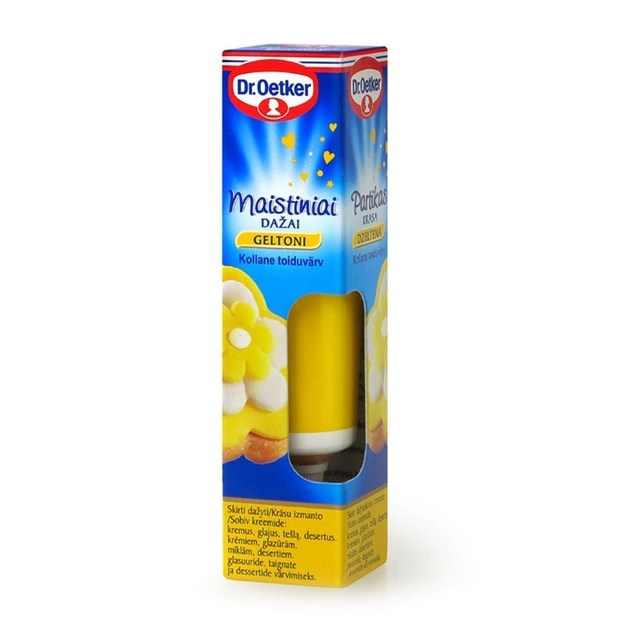 Желтый пищевой краситель, гель DR. OETKER, 10 мл