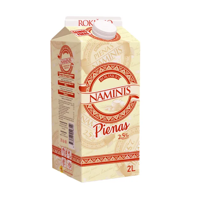 Rokiškio HOMEMADE milk, 2,5% fat, 2 l