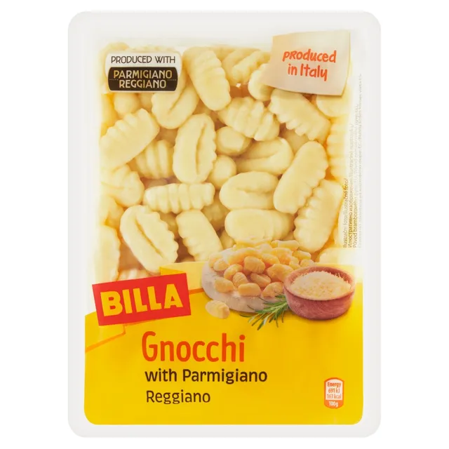 Bulvių virtinukai su sūriu parmigiano reggiano BILLA GNOCCHI, 500 g