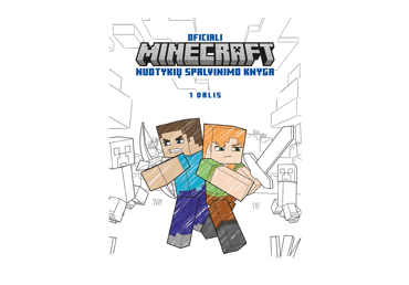 Knyga OFICIALI MINECRAFT NUOTYKIŲ SPALVINIMO KNYGA, 1 D., 1 vnt.