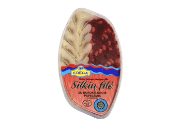 Филе сельди с свеклой и фасолью EDEGA, 200 g