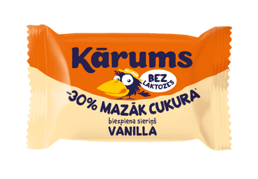Творожный сыр без лактозы KĀRUMS, ванильный вкус, 23,3 %, 40 г