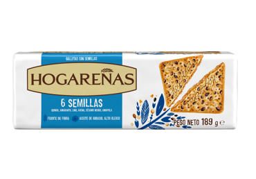 Krekeriai HOGARENAS 6 SEEDS, 189 g