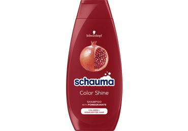Plaukų šampūnas SCHAUMA COLOR SHINE su granatais, 400 ml