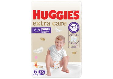 Sauskelnės kelnaitės HUGGIES EXTRA CARE, 6, 15-25kg, 30 vnt.