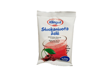 Layered jelly KLINGAI, cherry flavor, 80 g