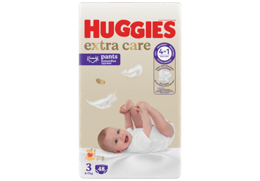 Sausk. HUGGIES EXTRA CARE S3, 6–11 kg, 48 vnt.

