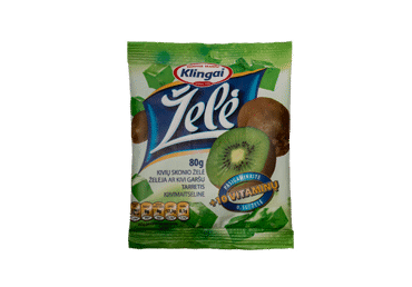 Kivių skonio želė KLINGAI, 80 g