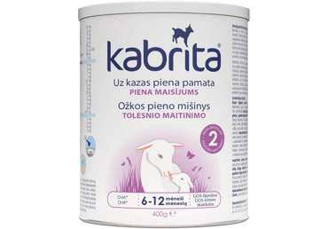 Ožkų pieno mišinys KABRITA 2, nuo 6 mėn., 400 g, 400 g