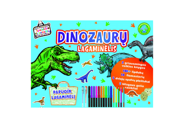 Knyga DINOZAURŲ LAGAMINĖLIS, 1 vnt.