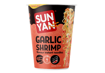Instant noodles SUN YAN (garlic shrimp flavor), 65 g