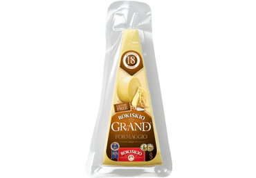 Hard cheese ROKIŠKIO GRAND, aged 18 months, 37% fat, 180 g