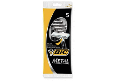 Vyriškas vienkartinis skustuvas BIC1 METAL, 5 vnt., 5 vnt.