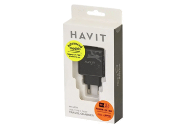 Tinklo įkroviklis HAVIT 111 (18 W+PD, 20 W), 1 vnt.