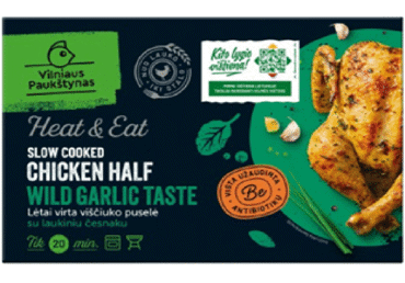 Lėtai virta višč. puselė HEAT & EAT su laukin. česnak., a.r., 1 kg