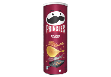 Traškučiai PRINGLES, šoninės skonio, 165 g
