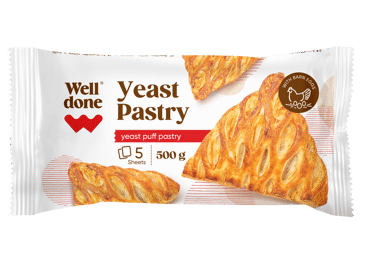 Frozen yeast dough WELL DONE, 500 g