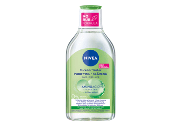 NIVEA cleansing micellar water with amino acid and ocean algae for combination skin, 400 ml