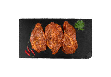 Pork neck in tomato and pepper marinade, 1 kg